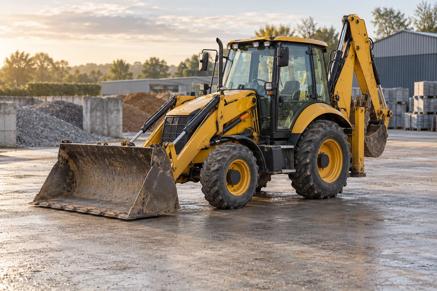 Used backhoe loader available for construction equipment finance
